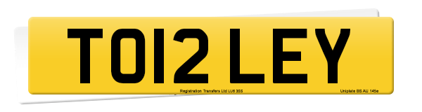 Registration number TO12 LEY